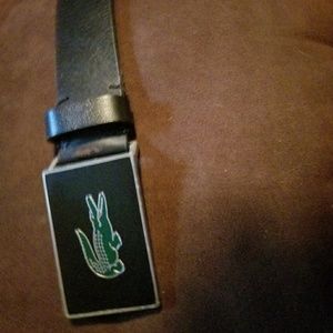 Lacoste Mens Belt and Buckle